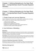Mastering Marketing Realities&colon; Comprehensive Exam Study Guide & Glossary