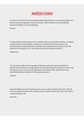 AMEDD Exam 2026&sol;2027 Study Guide &ndash; Verified Answers&comma; Practice Questions & Exam Prep