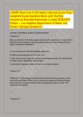 LADWP Electrical Craft Helper Ultimate Exam Prep &vert;&NewLine;Complete Exam Question Bank with Verified&NewLine;Answers & Detailed Rationales &vert; Latest 2026&sol;2027&NewLine;Edition &ndash; Los Angeles Department of Water and&NewLine;Power &vert; Already Graded A&plus;