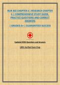 NUR 302 CHAPTER 6 &vert; RESEARCH CHAPTER 6 &vert; COMPREHENSIVE STUDY GUIDE&comma; PRACTICE QUESTIONS AND CORRECT ANSWERS