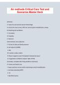 Air Methods Critical Care Test & Scenarios Master Deck 2026&sol;2027 &vert; Critical Care Paramedic Exam Prep