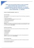 NRNP 6645 PSYCHIATRIC MENTAL HEALTH NURSE PRACTITIONER FINAL EXAM 2026&sol;2027 &vert; COMPREHENSIVE REVIEW &lpar;MODULES 1-4&rpar; &vert; EXPERT VERIFIED &vert; 100 VERIFIED Q&A &vert; DETAILED RATIONALES &vert; PASS GUARANTEED &ndash; A&plus; GRADED