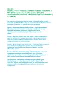 NRG 200-&NewLine;PHARMACOLOGY FOR HUMAN CARING NURSING FINAL EXAM &vert;&NewLine;NRG 200-Comprehensive Final Examination 2026&sol;2027&NewLine;COMPREHENSIVE QUESTIONS AND CORRECT DETAILED ANSWERS &vert;&NewLine;A&plus; GRADED&excl;&NewLine;