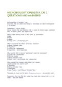 MICROBIOLOGY OPENSTAX CH&period; 1 QUESTIONS AND ANSWERS