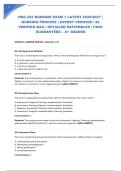 NSG 222 NURSING EXAM 1 LATEST 2026&sol;2027 &vert; NURSING PROCESS &vert; EXPERT VERIFIED &vert; 40 VERIFIED Q&A &vert; DETAILED RATIONALES &vert; PASS GUARANTEED &ndash; A&plus; GRADED