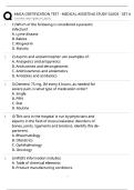 AMCA Certification Test &sol; Medical Assisting Study Guide Set A &sol; Score 100&percnt; &sol; 2026 New Version &sol; CMAC Exam Prep&NewLine;&NewLine;