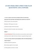 ATI RN PEDIATRICS PROCTOR EXAM&NewLine;QUESTIONS AND ANSWERS