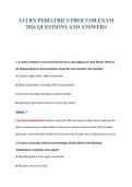 ATI RN PEDIATRICS PROCTOR EXAM&NewLine;2026 QUESTIONS AND ANSWERS