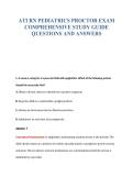 ATI RN PEDIATRICS EXAM BUNDLE QUESTIONS WITH VERIFIED ANSWERS