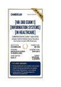 NR 360 Exam 1 Information Systems in Healthcare Q&A &vert;  2026&sol;2027 chamberlain