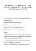 ATI RN PEDIATRICS PROCTOR FINAL&NewLine;EXAM COMPREHENSIVE STUDY GUIDE&NewLine;QUESTIONS AND ANSWERS