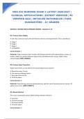  NSG 222 NURSING EXAM 3 LATEST 2026&sol;2027 &vert; CLINICAL APPLICATIONS &vert; EXPERT VERIFIED &vert; 40 VERIFIED Q&A &vert; DETAILED RATIONALES &vert; PASS GUARANTEED &ndash; A&plus; GRADED