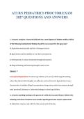 ATI RN PEDIATRICS PROCTOR EXAM&NewLine;2027 QUESTIONS AND ANSWERS