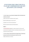 ATI RN PEDIATRICS EXAM BUNDLE QUESTIONS WITH VERIFIED ANSWERS