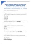 NSG 222 NURSING EXAM 4 LATEST 2026&sol;2027 &vert; ADVANCED NURSING CONCEPTS &vert; EXPERT VERIFIED &vert; 40 VERIFIED Q&A &vert; DETAILED RATIONALES &vert; PASS GUARANTEED &ndash; A&plus; GRADED