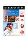 Test Bank for Maternal Child Nursing Care 7th Edition by Shannon E&period; Perry&comma; Marilyn J&period; Hockenberry & Mary Catherine Cashion &vert; 2026&sol;2027