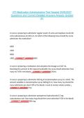 ATI Medication Administration Test Newest 2026&sol;2027 &NewLine;Questions and Correct Detailed Answers Already Graded &NewLine;A&plus; 