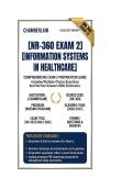 NR 360 Exam 2 Information Systems in Healthcare Q&A &vert;  2026&sol;2027 chamberlain