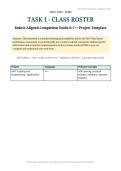 WGU C867 JYM2 Task 1 Class Roster Performance Assessment &vert; Complete C&plus;&plus; Project Guide&comma; Code Template&comma; Rubric Checklist & Expected Output &vert; 2026 Updated