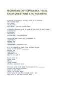 MICROBIOLOGY OPENSTAX&period; FINAL EXAM QUESTIONS AND ANSWERS