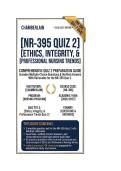 NR 395 Quiz 2 Ethics&comma; Integrity&comma; & Professional Nursing Trends Questions And Answers 2026&sol;2027 &vert;  CHAMBERLAIN