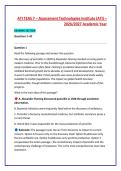 ATI TEAS 7 &ndash; Assessment Technologies Institute &lpar;ATI&rpar; &ndash; &NewLine;2026&sol;2027 Academic Year