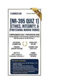 NR 395 Quiz 1 Ethics&comma; Integrity&comma; & Professional Nursing Trends Questions And Answers 2026&sol;2027 &vert;  CHAMBERLAIN