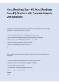 Hurst Readiness Exams 3 & 4 Questions with Complete Answers & Rationales 2026&sol;2027