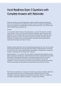 Hurst Readiness Exam 3 Questions with Complete Answers & Rationales 2026&sol;2027