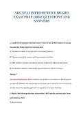 AOCNP EXAM BUNDLE QUESTIONS WITH VERIFIED ANSWERS