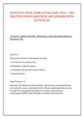 DAVITA PCT FINAL EXAM ACTUAL EXAM 2026 &mdash; 300 &NewLine;MULTIPLE CHOICE QUESTIONS AND ANSWERS WITH &NewLine;RATIONALES 