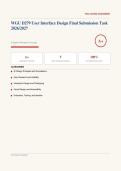 WGU D279 USER INTERFACE DESIGN FINAL SUBMISSION TASK Actual Exam 2026&sol;2027 &ndash; Complete Exam-Style Questions &vert; 100&percnt; Verified &ndash; Pass Guaranteed &ndash; A&plus; Graded