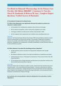 Test Bank for Edmunds' Pharmacology for the Primary Care &NewLine;Provider&comma; 5th Edition 2026&sol;2027 &vert; Constance G&period; Visovsky&comma; &NewLine;Cheryl H&period; Zambroski & Rebecca M&period; Lutz &vert; Complete Chapter &NewLine;Questions&comma; Verified Answers & Rationales