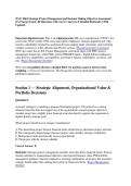 WGU E061 Strategic Project Management and Decision Making Objective Assessment &vert; OA Practice Exam &vert; 80 Questions with Correct Answers & Detailed Rationales &vert; 2026 Updated&period;