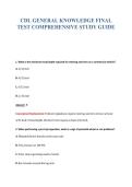 CDL GENERAL KNOWLEDGE FINAL&NewLine;TEST COMPREHENSIVE STUDY GUIDE