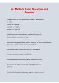 Air Methods Exam Questions and Answers 2026&sol;2027 &vert; Air Methods Exam Study Guide & Practice Test Prep