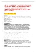 ATI RN LEADERSHIP PROCTORED EXAM 2026 &vert; PRACTICE QUESTIONS&comma; VERIFIED CORRECT ANSWERS & DETAILED RATIONALES &vert; NURSING LEADERSHIP STUDY GUIDE &vert; JUST RELEASED PDF