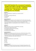 WGU D440 Nutrition Pre-Assessment Examination &ndash; Health and Wellness Through Nutritional Sciences &ndash; Western Governors University &ndash; 2026&sol;2027 Academic Year &ndash; 100 Questions and Answers Covering Four Core Domains