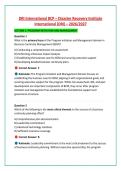 DRI International BCP &ndash; Disaster Recovery Institute &NewLine;International &lpar;DRI&rpar; &ndash; 2026&sol;2027