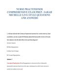 NURSE PRACTITIONER EXAM BUNDLE QUESTIONS WITH VERIFIED ANSWERS