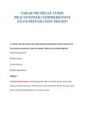 NURSE PRACTITIONER EXAM BUNDLE QUESTIONS WITH VERIFIED ANSWERS