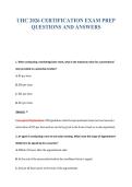 UHC 2026 CERTIFICATION EXAM PREP&NewLine;QUESTIONS AND ANSWERS