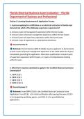 Florida Electrical Business Exam Evaluation &ndash; Florida &NewLine;Department of Business and Professional