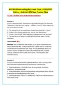 HESI RN Pharmacology Proctored Exam &ndash; 2026&sol;2027 &NewLine;Edition &ndash; Original HESI-Style Practice Q&A 