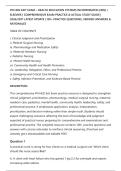 PN HESI EXIT EXAM &ndash; HEALTH EDUCATION SYSTEMS INCORPORATED &lpar;HESI&rpar; &sol;&NewLine;ELSEVIER &vert; COMPREHENSIVE EXAM PRACTICE & ACTUAL STUDY GUIDE &vert;&NewLine;2026&sol;2027 LATEST UPDATE &vert; 120&plus; PRACTICE QUESTIONS&comma; VERIFIED ANSWERS &&NewLine;RATIONALES