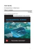 Environmental Science&colon; A Global Concern 17th Edition by William P&period; Cunningham & Mary Ann Cunningham &vert; Complete Test Bank with Chapter-by-Chapter Questions and Verified Answers &vert; Comprehensive Review for Environmental Science Students - SURE PASS&excl;