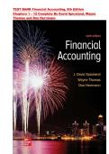TEST BANK For Financial Accounting&comma; 6th Edition By David Spiceland&comma; Wayne Thomas and Don Herrmann &vert; Chapter 1-12 &vert; All Chapters 