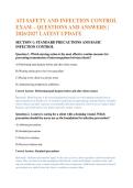 ATI SAFETY AND INFECTION CONTROL &NewLine;EXAM &ndash; QUESTIONS AND ANSWERS &vert; &NewLine;2026&sol;2027 LATEST UPDATE