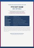 FITZ Exit Exam 2026&sol;2027 &vert; Verified Q&A &vert; NP Board Review &vert; Pass Guaranteed - A&plus; Graded&NewLine;&NewLine;