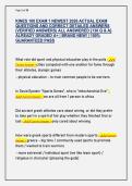 KINES 100 Exam 1 Study Guide&colon; 130 Kinesiology Foundations Q&As